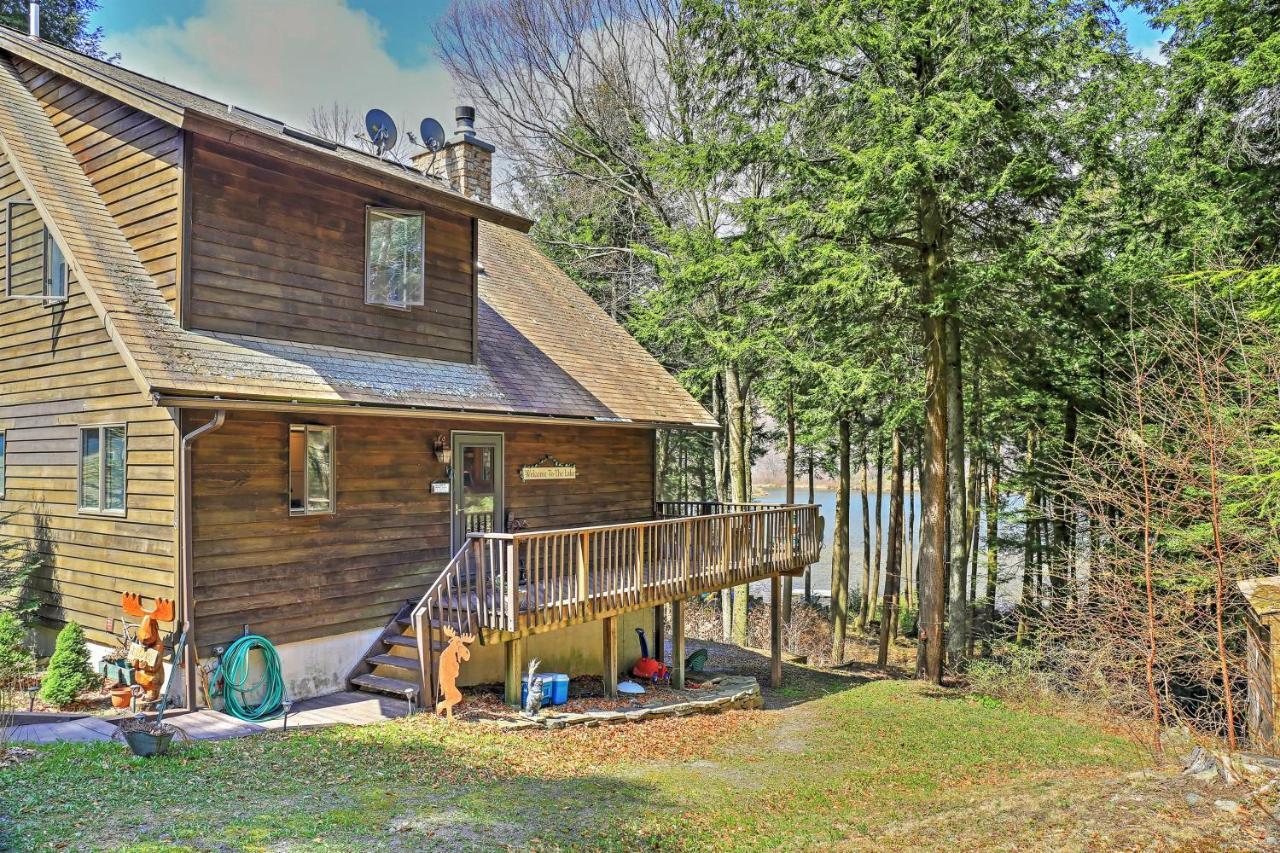 Stamford Lakefront Home With Dock And Wraparound Deck! Exterior photo